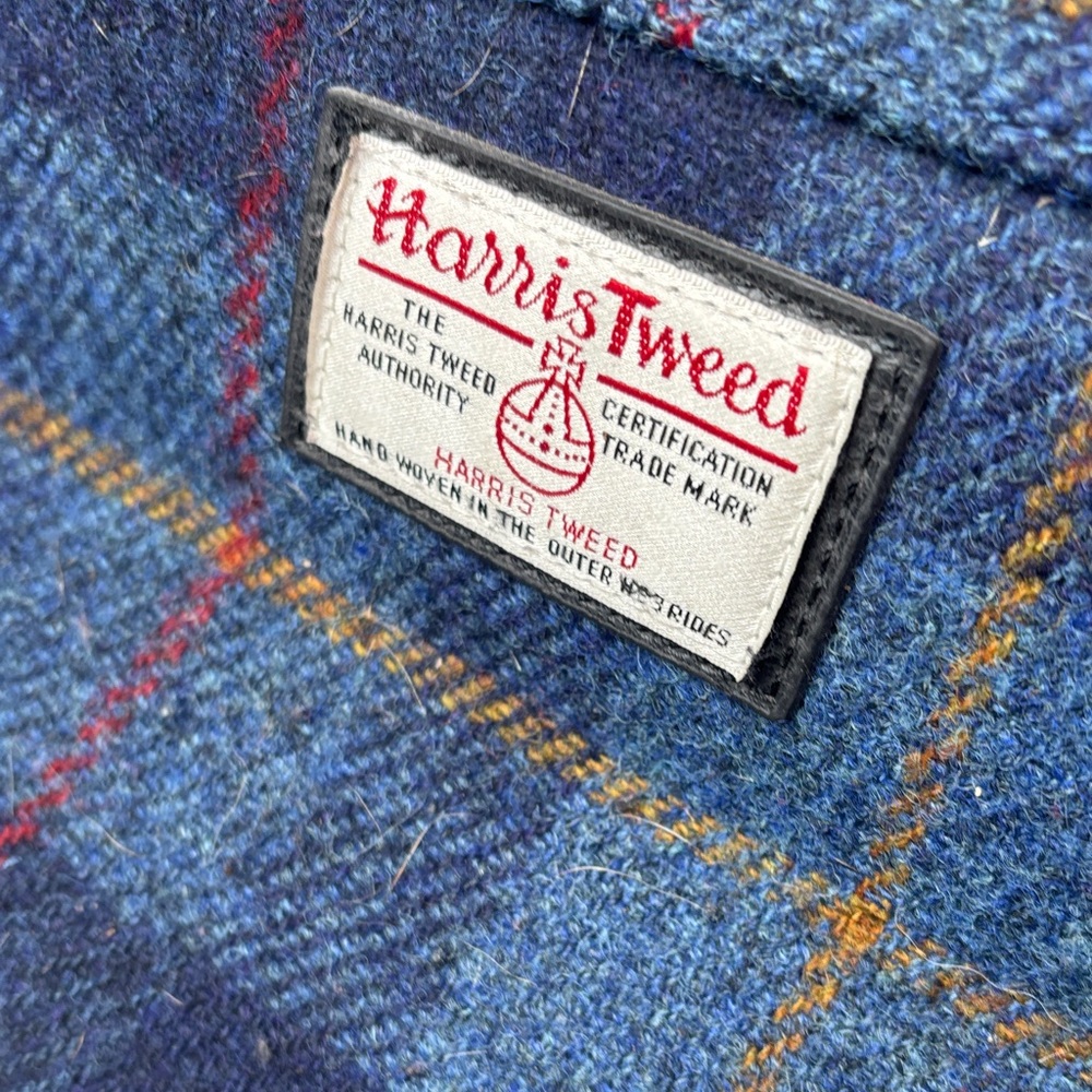 Harris Tweed large satchel purse bag plaid XL - Picture 3 of 6